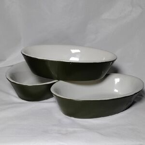 3 Hall Restaurant Ware 550 6" Boston Baker Casseroles